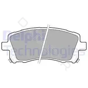 Тормозные колодки DELPHI LP1663