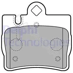 Тормозные колодки DELPHI LP1697