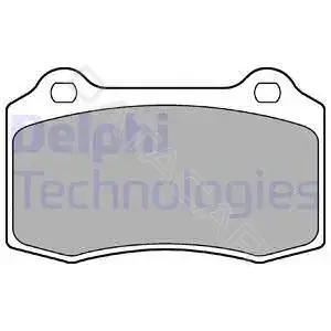 Тормозные колодки DELPHI LP1700