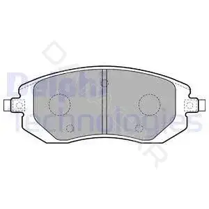 Тормозные колодки DELPHI LP1718