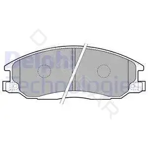 Тормозные колодки DELPHI LP1743