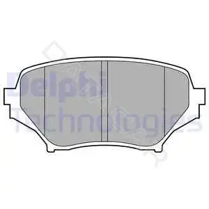 Тормозные колодки DELPHI LP2026