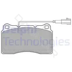 Тормозные колодки DELPHI LP2045