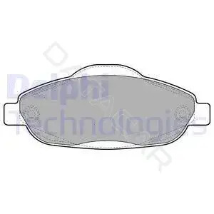 Тормозные колодки DELPHI LP2070