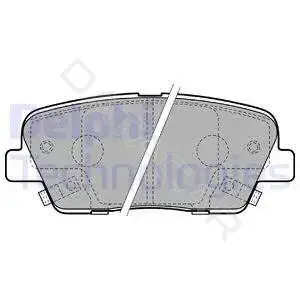 Тормозные колодки DELPHI LP2202