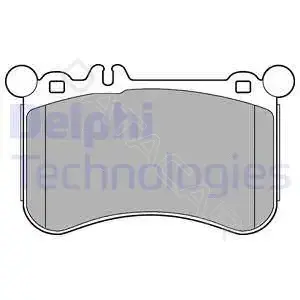 Тормозные колодки DELPHI LP2291