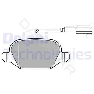 Тормозные колодки DELPHI LP2302