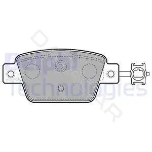 Тормозные колодки DELPHI LP2486