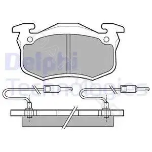 Тормозные колодки DELPHI LP491