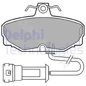 Тормозные колодки DELPHI LP557