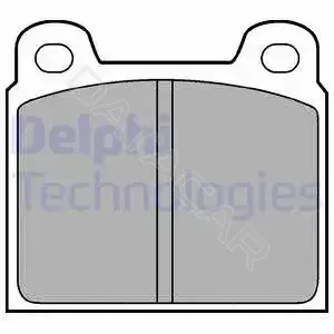 Тормозные колодки DELPHI LP61