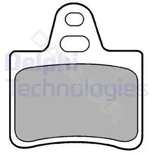 Тормозные колодки DELPHI LP655