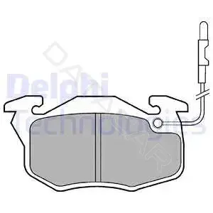Тормозные колодки DELPHI LP696