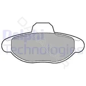 Тормозные колодки DELPHI LP771