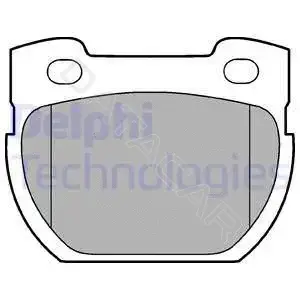 Тормозные колодки DELPHI LP777