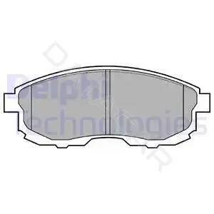Тормозные колодки DELPHI LP812