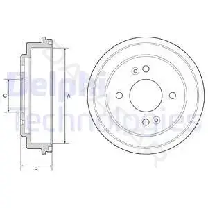 Тормозной барабан DELPHI BF550