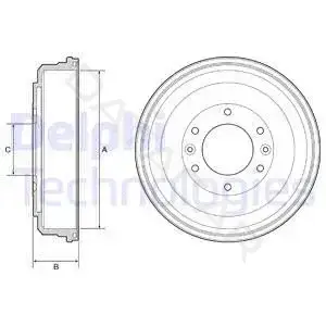 Тормозной барабан DELPHI BF555