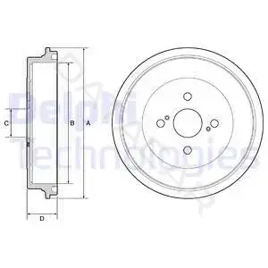 Тормозной барабан DELPHI BF560