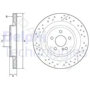 Тормозные диски DELPHI BG4958C