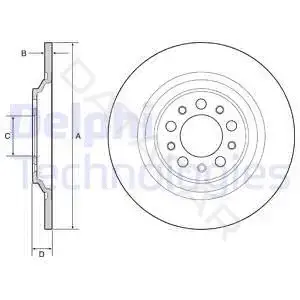 Тормозные диски DELPHI BG4961C