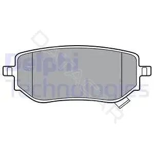 Тормозные колодки DELPHI LP3402