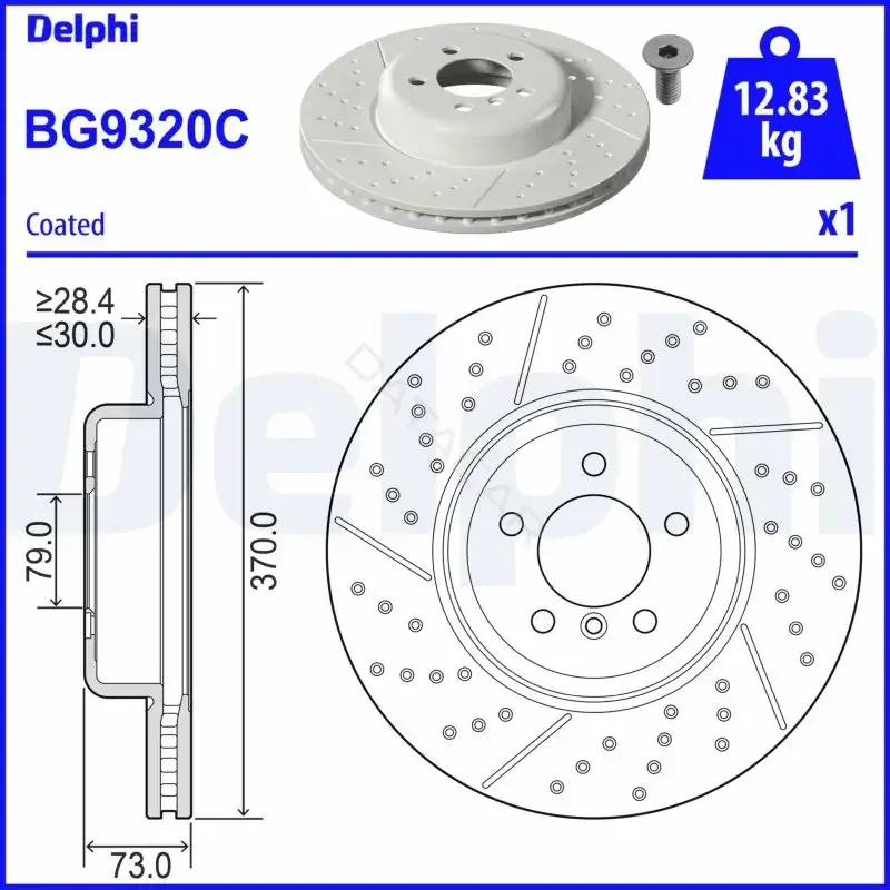 Тормозные диски DELPHI BG9320C