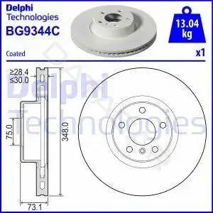 Тормозные диски DELPHI BG9344C
