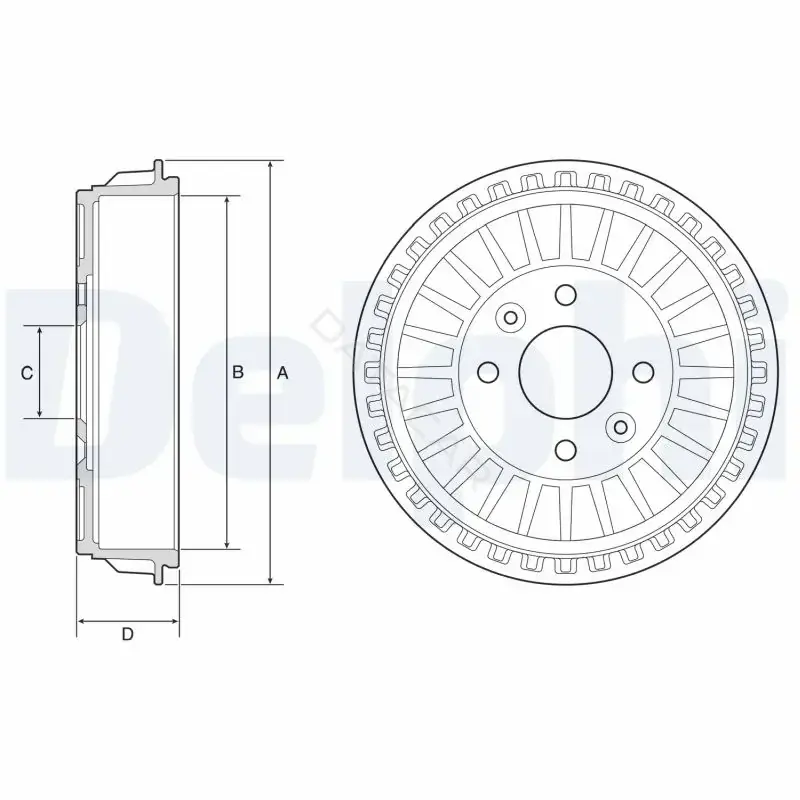 Тормозной барабан DELPHI BF620