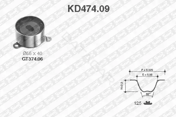 Комплект ГРМ SNR/NTN KD474.09