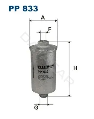 Топливный фильтр FILTRON PP833
