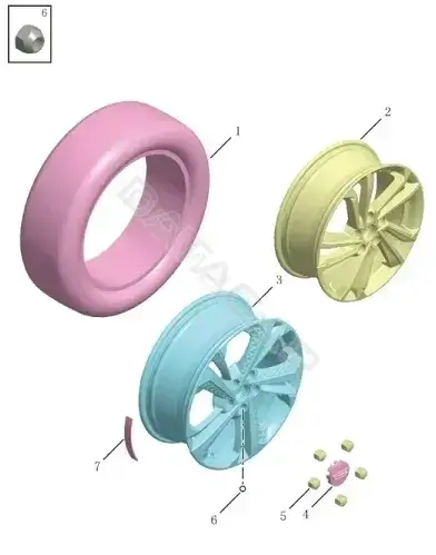 Колпаки на колеса GEELY 4024041600960
