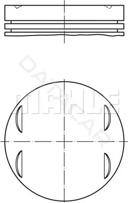 Поршень двигателя KNECHT/MAHLE 0832000