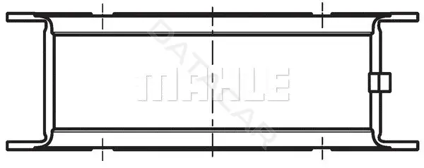 Вкладыши коренные KNECHT/MAHLE 001FL10358000