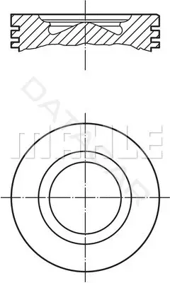 Поршень двигателя KNECHT/MAHLE 007PI00170000
