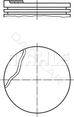 Поршень двигателя KNECHT/MAHLE 0220301