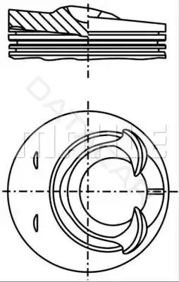 Поршень двигателя KNECHT/MAHLE 0282501