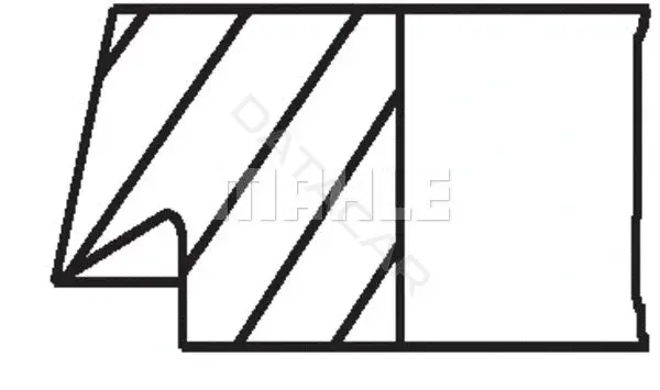 Кольца поршневые KNECHT/MAHLE 03032V2