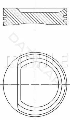 Поршень двигателя KNECHT/MAHLE 0307101
