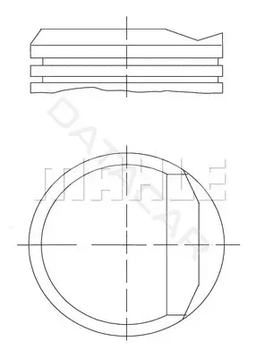 Поршень двигателя KNECHT/MAHLE 0348102