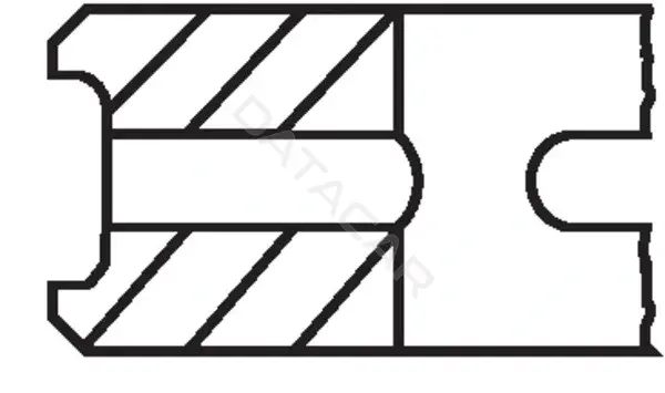Кольца поршневые KNECHT/MAHLE 03731N0
