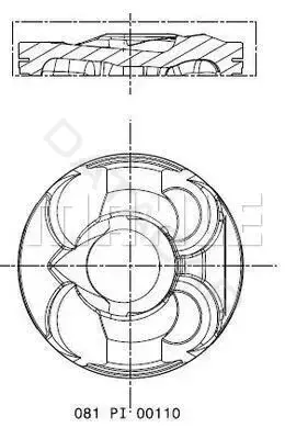 Поршень двигателя KNECHT/MAHLE 081PI00110000