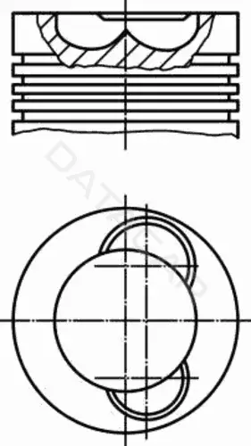 Поршень двигателя KNECHT/MAHLE 2273700