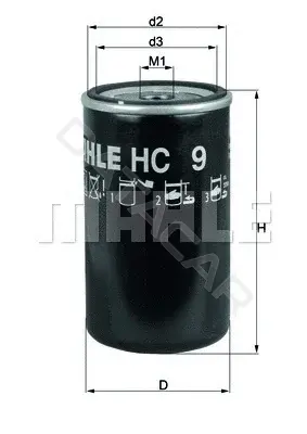 Фильтр масляный акпп KNECHT/MAHLE HC9