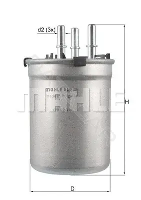 Топливный фильтр KNECHT/MAHLE KL838
