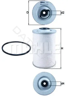 Топливный фильтр KNECHT/MAHLE KX44D