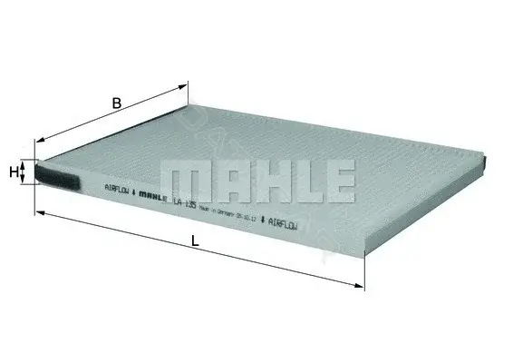 Фильтр салонный KNECHT/MAHLE LA135