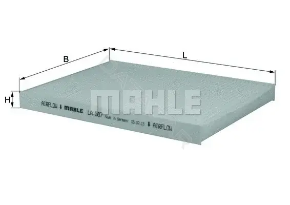Фильтр салонный KNECHT/MAHLE LA587
