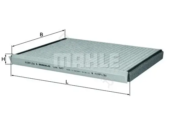 Фильтр салонный KNECHT/MAHLE LAK447