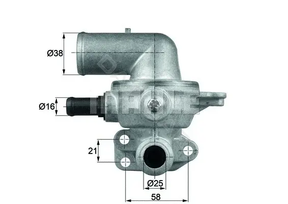 Термостат KNECHT/MAHLE TI13580D